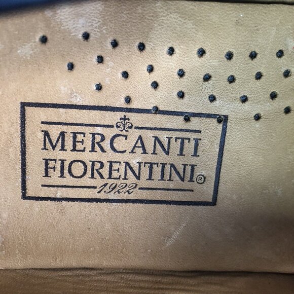 Mercanti Fiorentini Men 9.5 Driving Leather Loafers Shoe Black‎ Slip On Moc Toe - Picture 11 of 11